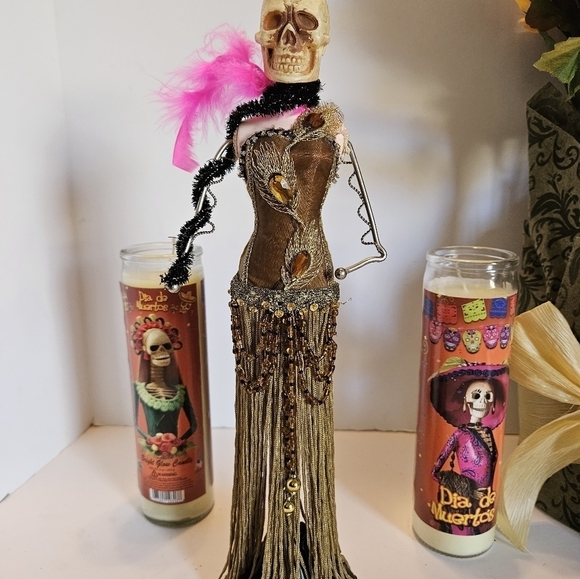 Bundle Hand crafted Catrina Day of the Death celebration dia de muetos candles … - Picture 12 of 12